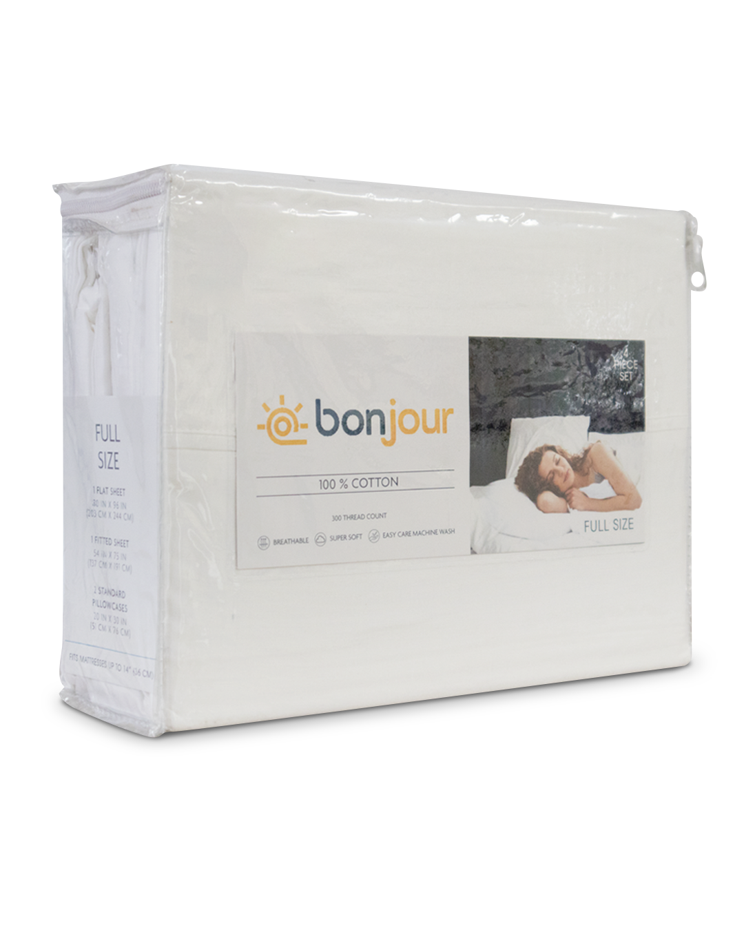 Set de Sábanas Bonjour King Blanca