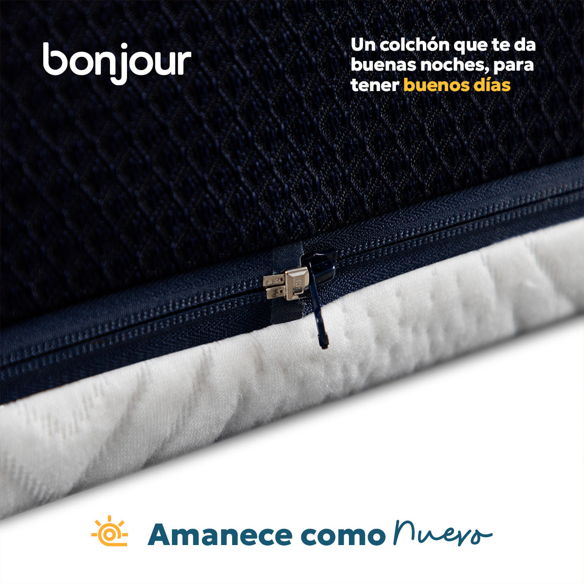 Colchón Bonjour Enrollado Organicotton Dual Side