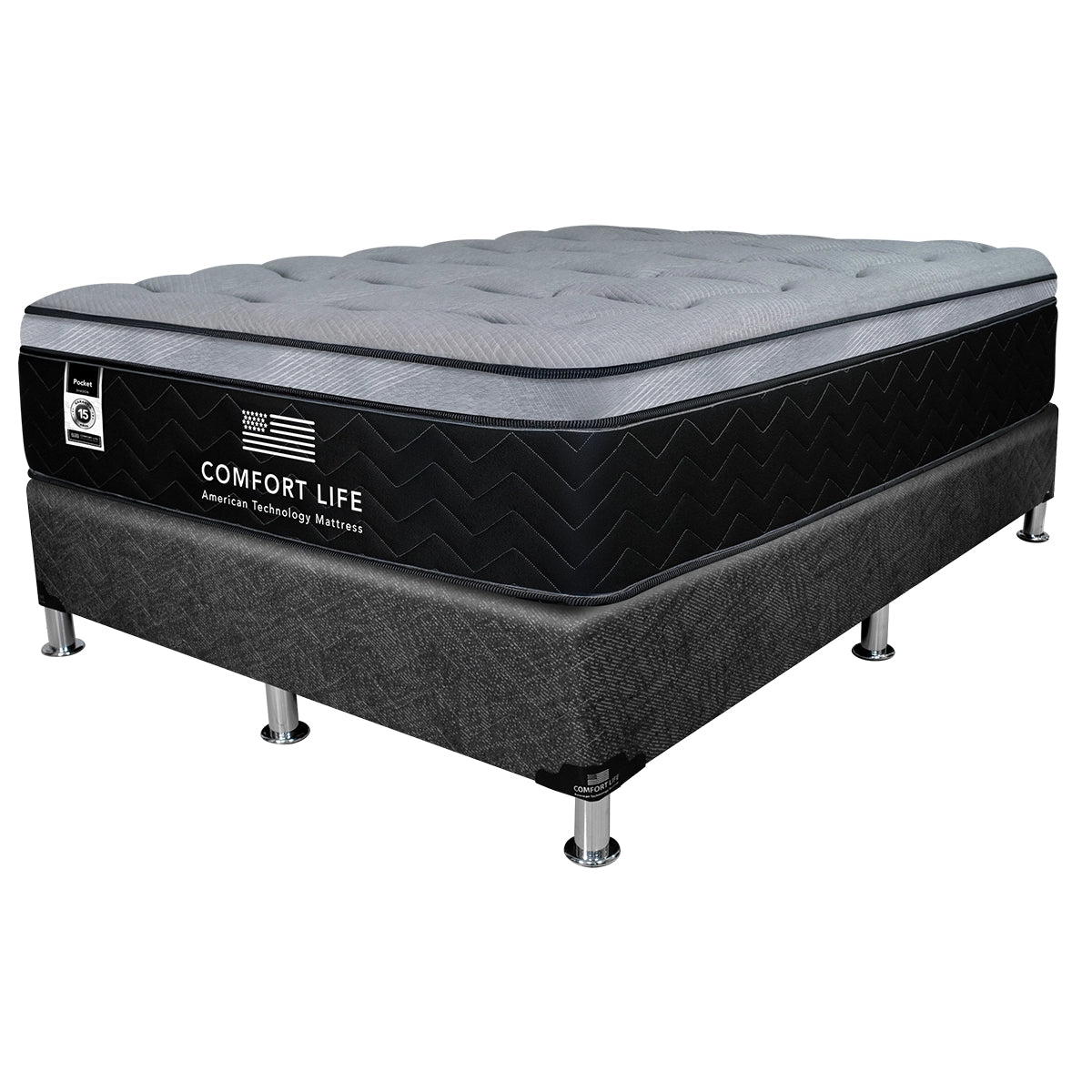 Cama Comfort Life Pocket Euro Pillow Top
