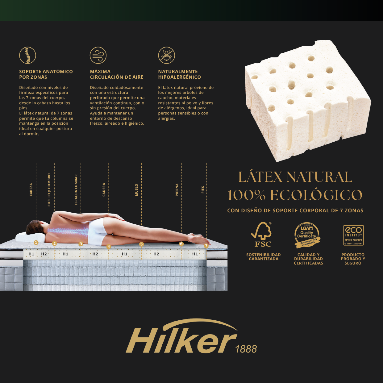 Colchón Hilker Prestige IV Pillow + Plush Top