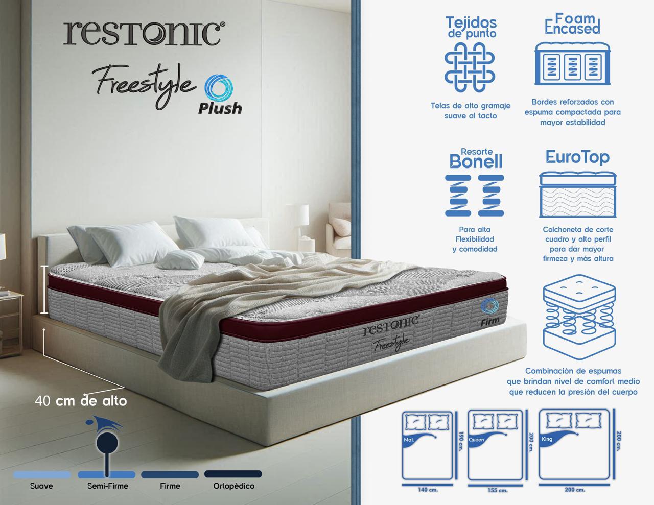 Cama Restonic Freestyle Plush