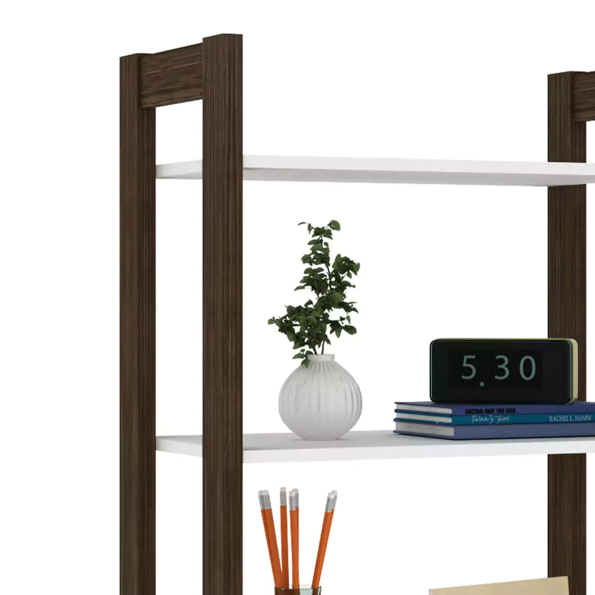 Estanteria Multiuso de Madera 165X65X36 - Blanco Nogal