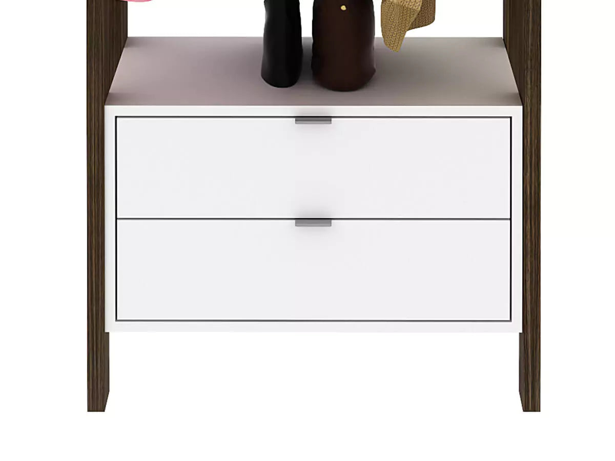 Armario Closet de Madera 165X65X36 - Blanco Nogal