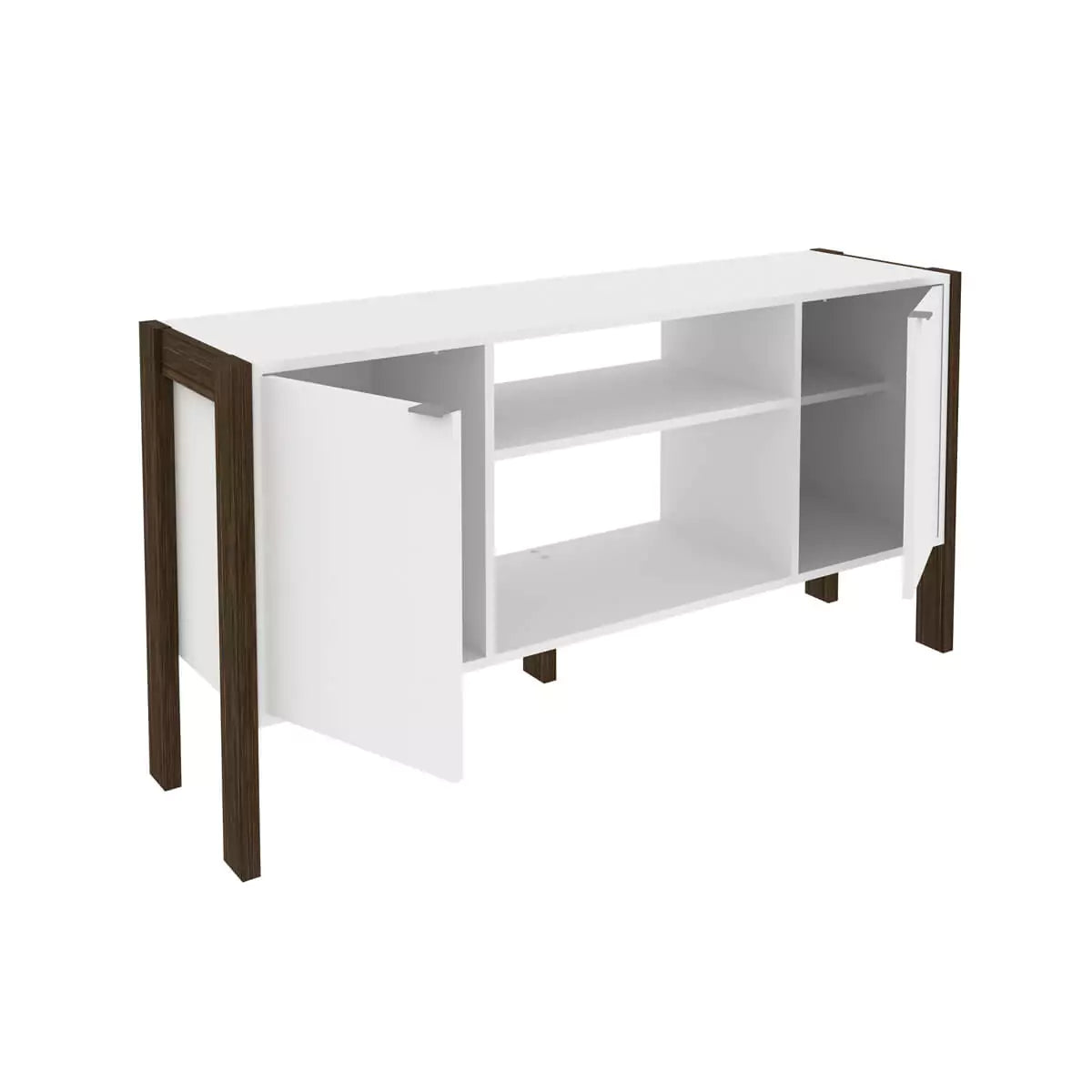 Rack para TV 55" 134x60x36 - Blanco Nogal