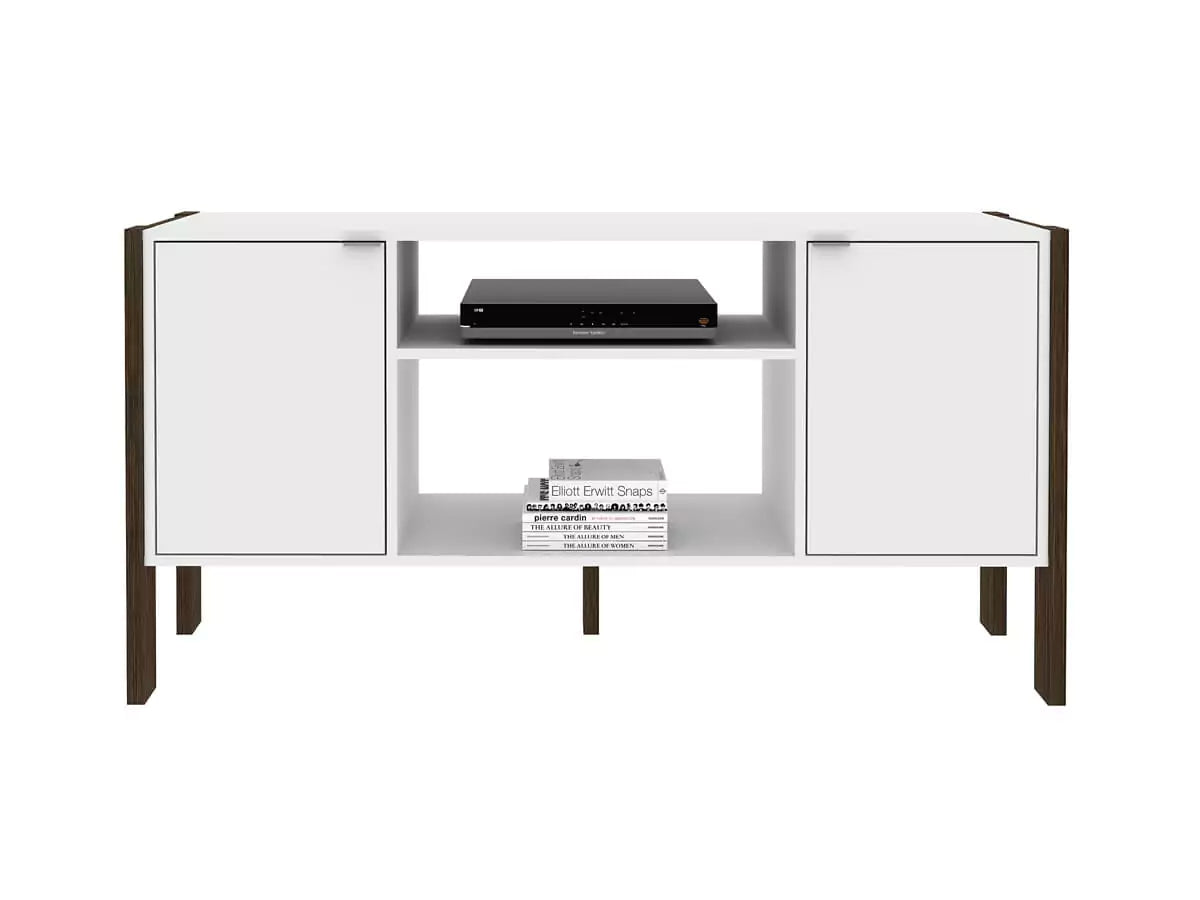 Rack para TV 55" 134x60x36 - Blanco Nogal