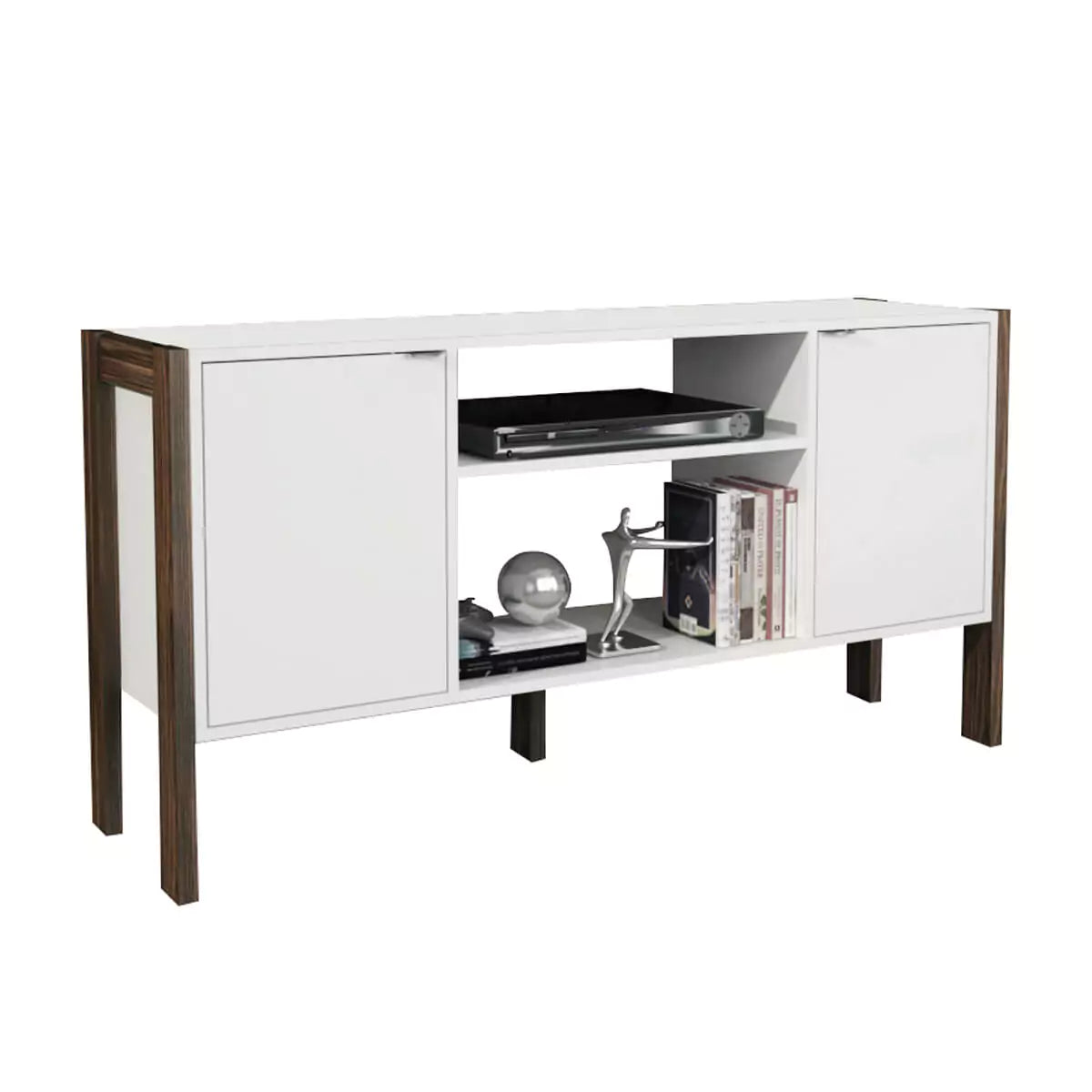 Rack para TV 55" 134x60x36 - Blanco Nogal