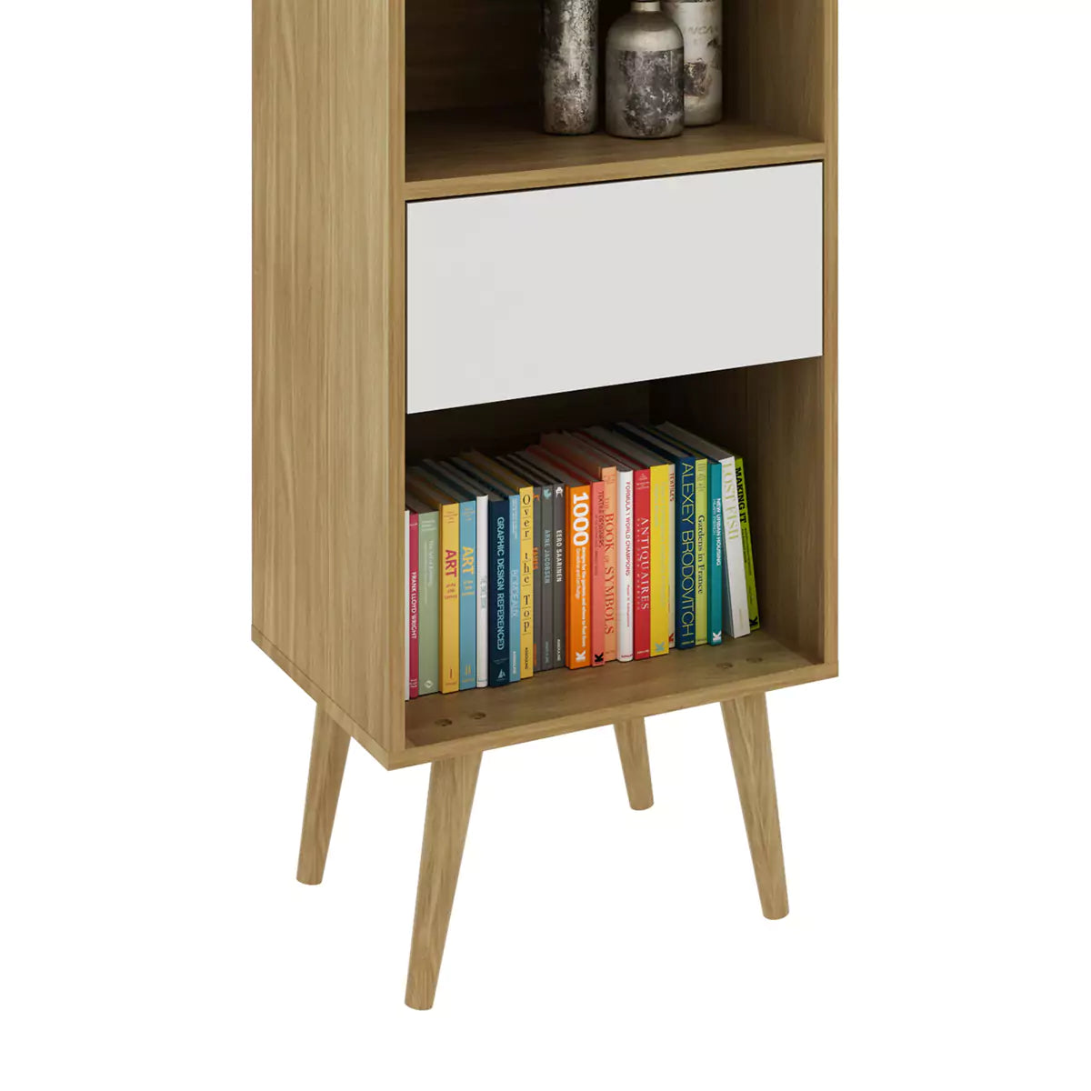 Estante para Sala 1 Caón 45x94x33 - Natural Blanco