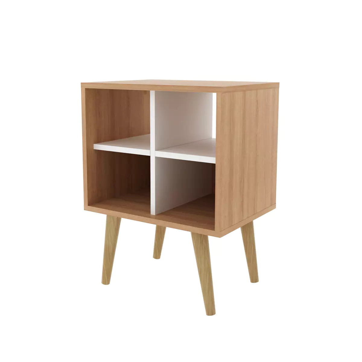 Mesa de Apoyo Lateral 45x60x33 - Almendra Blanco