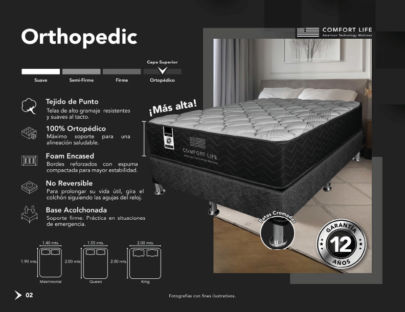 Cama Comfort Life Orthopedic