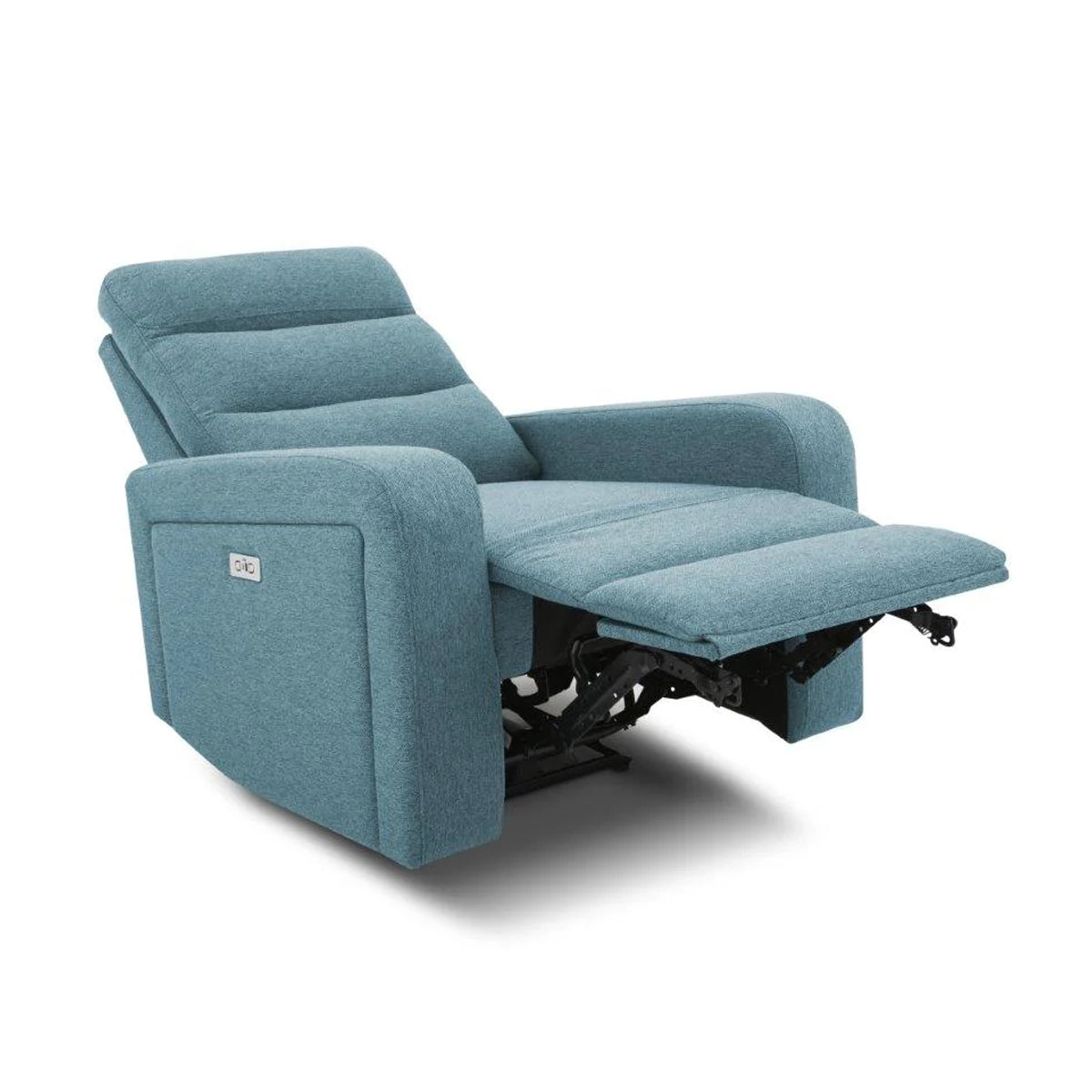 Sillon Reclinable Sealy Hixon Posturepedic Eléctrico Verde Azulado